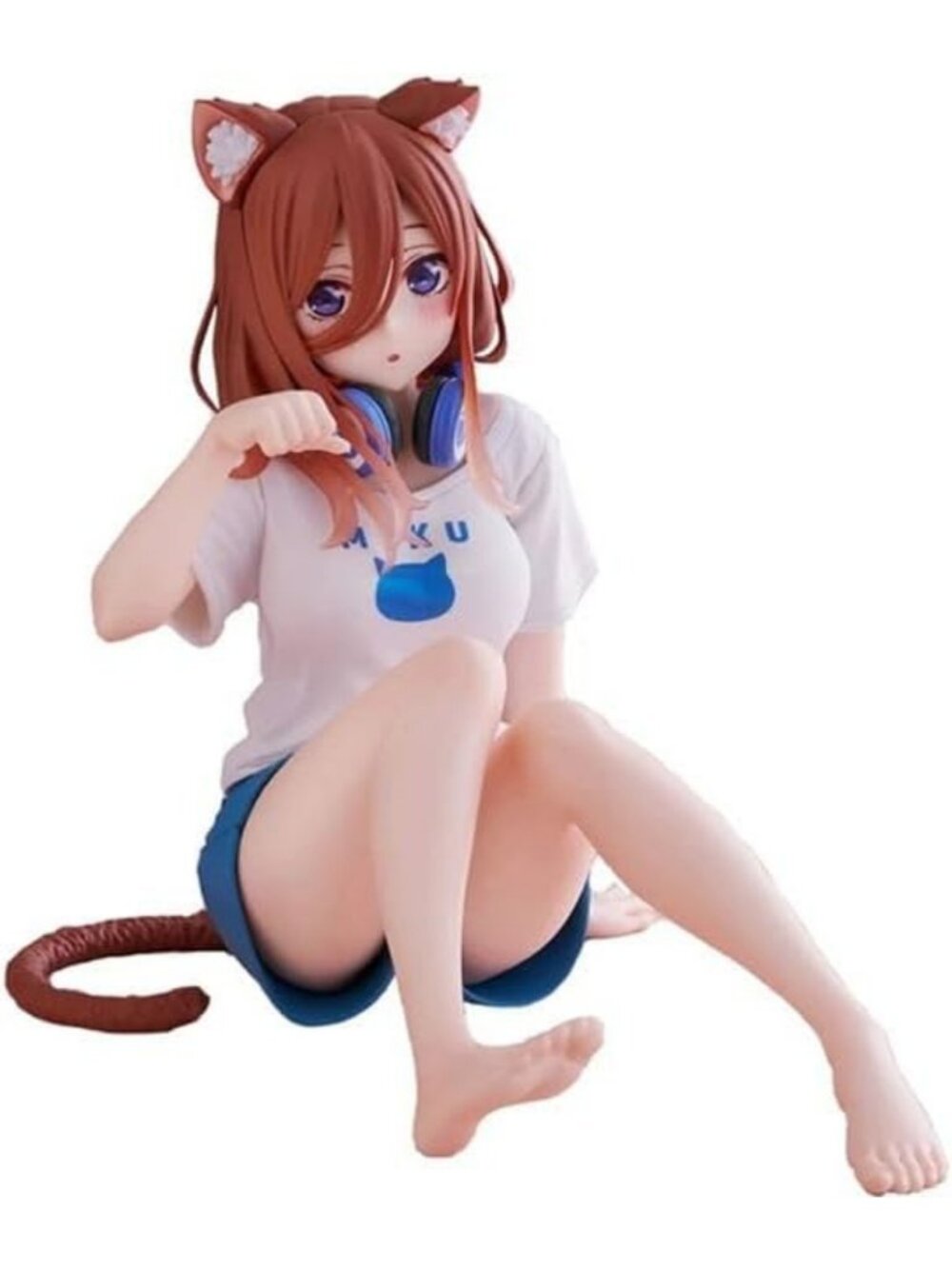 Cute Miku Nakano Cat Roomwear - Quintessential Quintuplets 2 Desktop Figure
